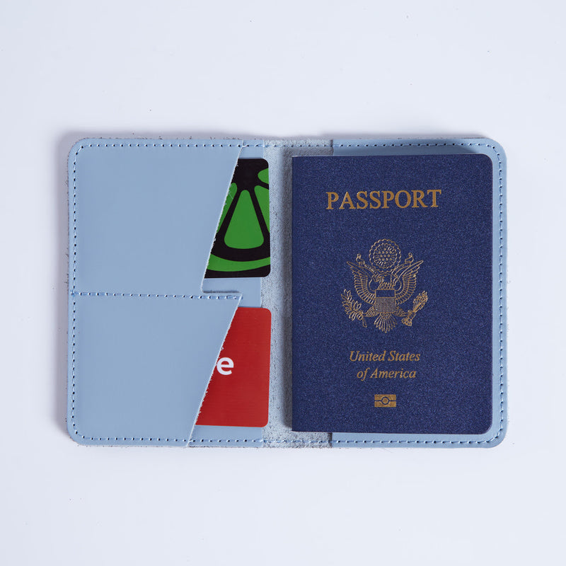 Passport Cover with Pockets Made from Classic Leather