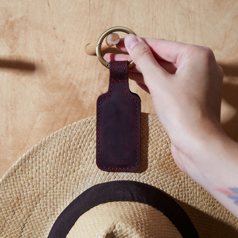 Hat Holder Made from Vintage Leather Wander Hat