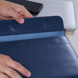 Klouz Laptop Sleeve with Felt Lining in classic leather