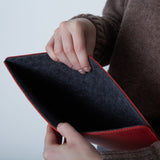 Skórzany pokrowiec na iPada z filcową wyściółką — Gamma Plus