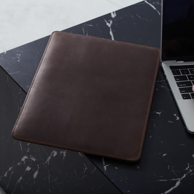 Leather iPad sleeve with felt lining — Gamma Plus