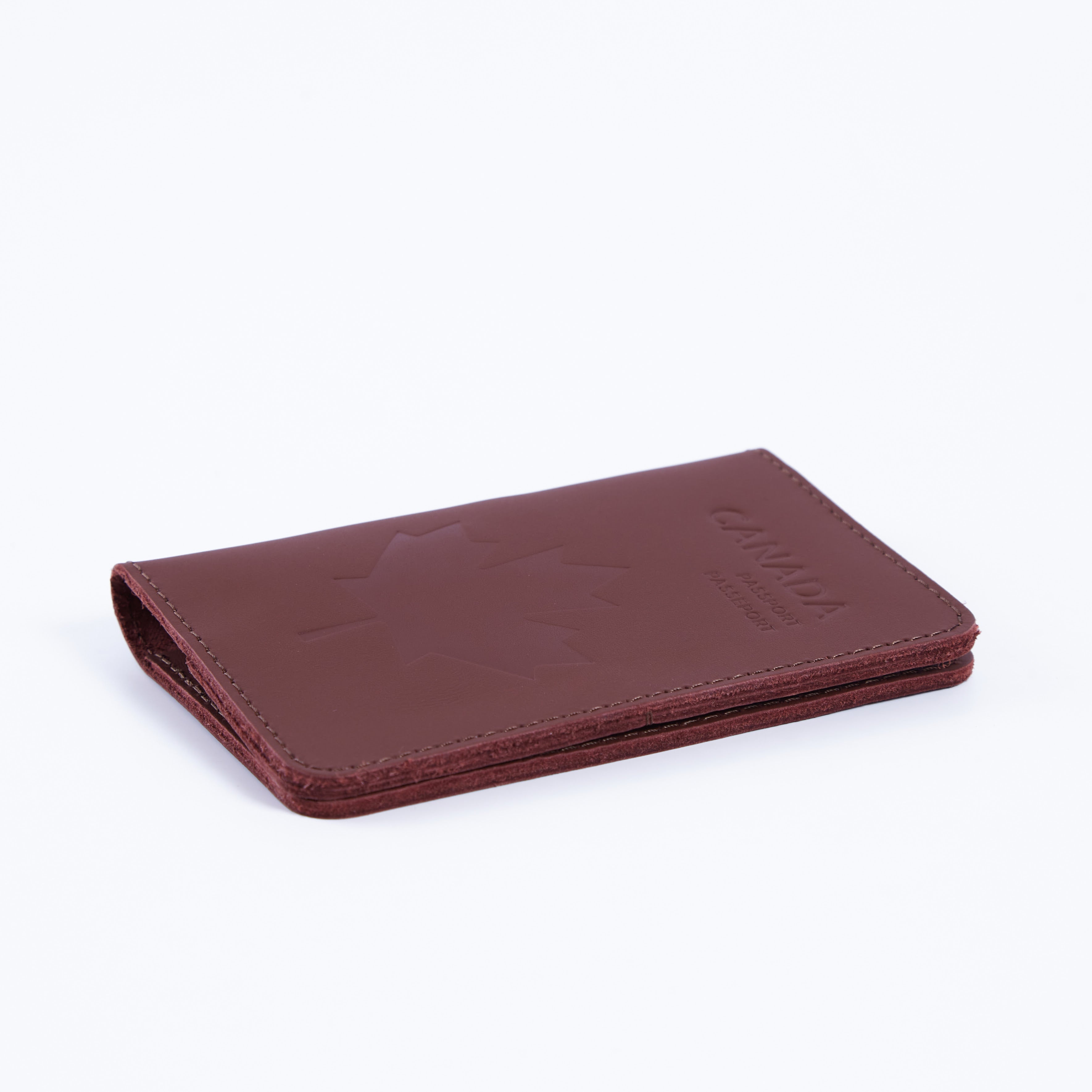 Passport cover with the national symbol of Canada