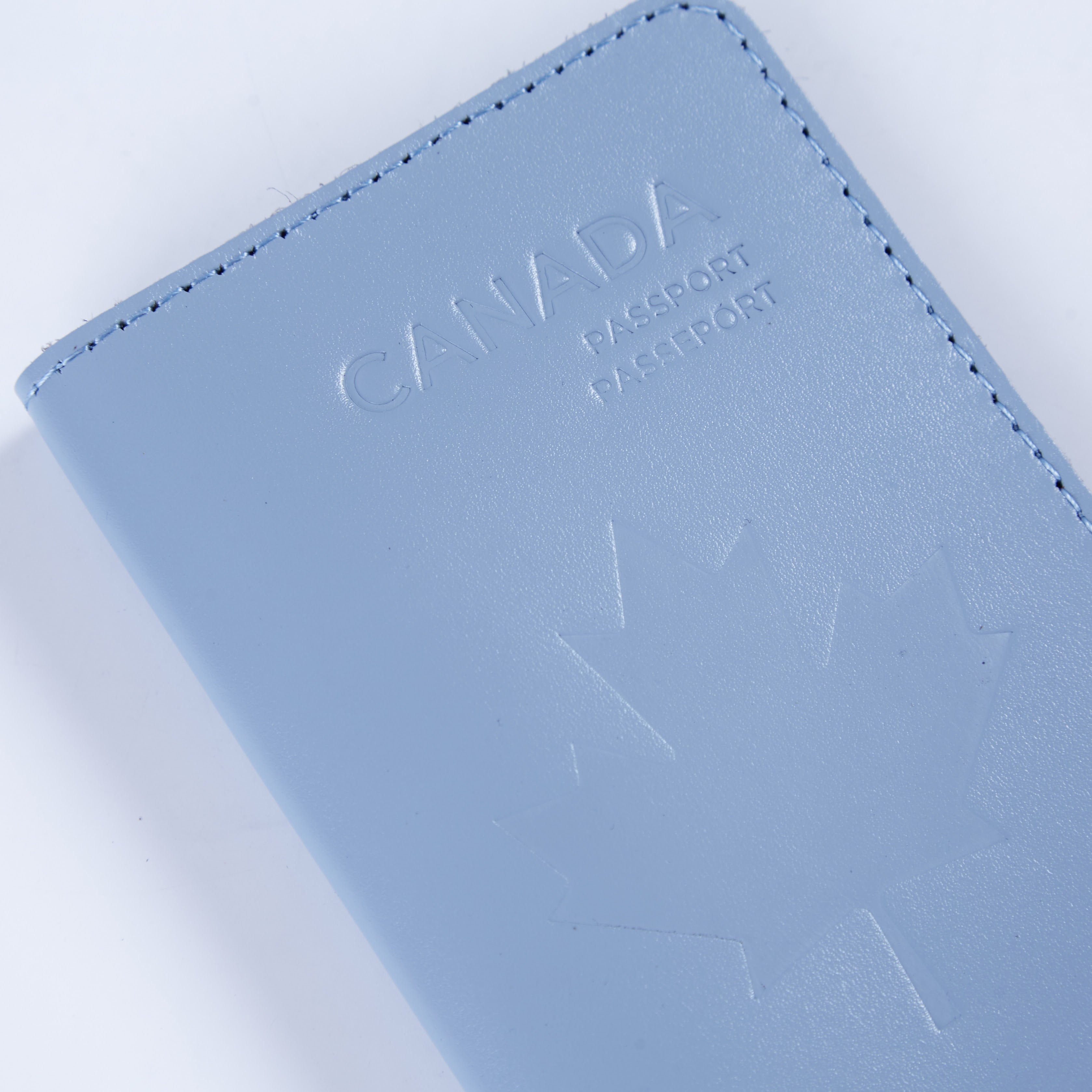 Passport cover with the national symbol of Canada