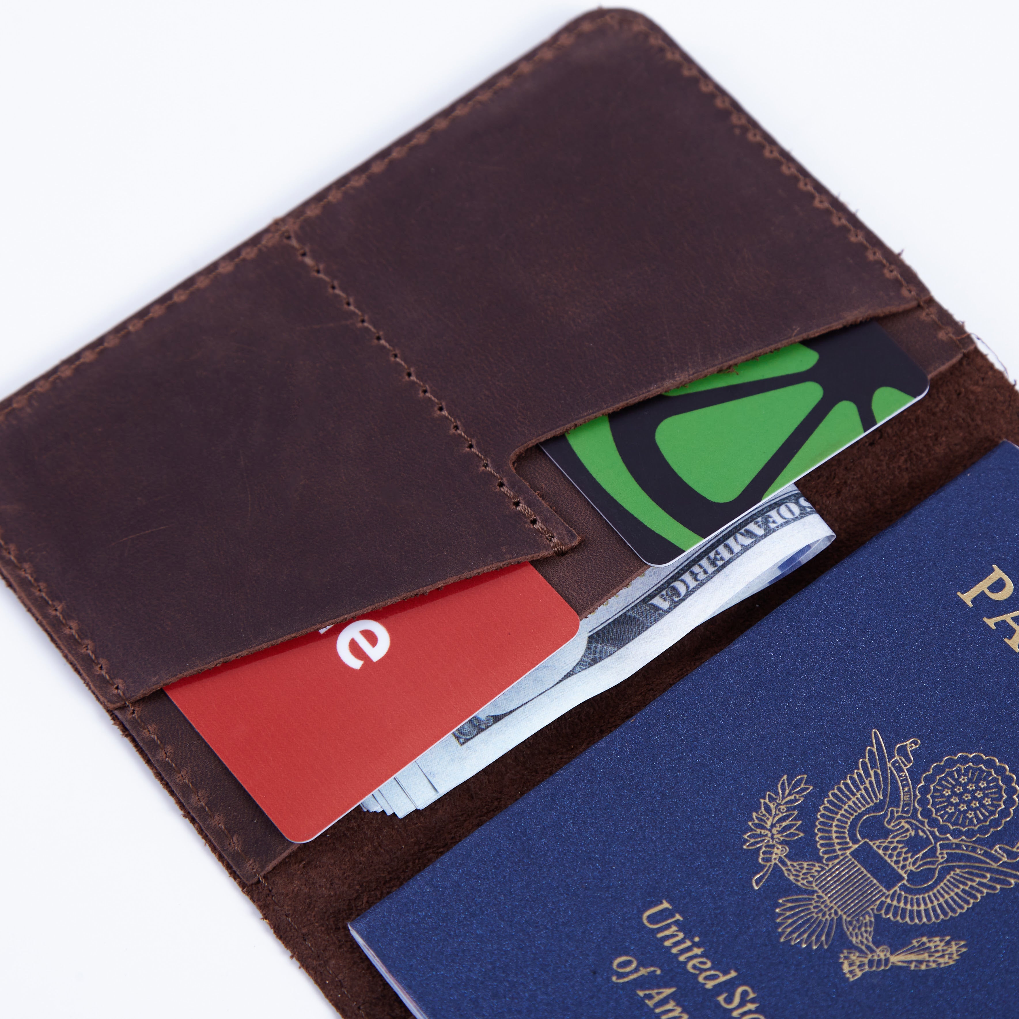 Passport cover with the national symbol of United States