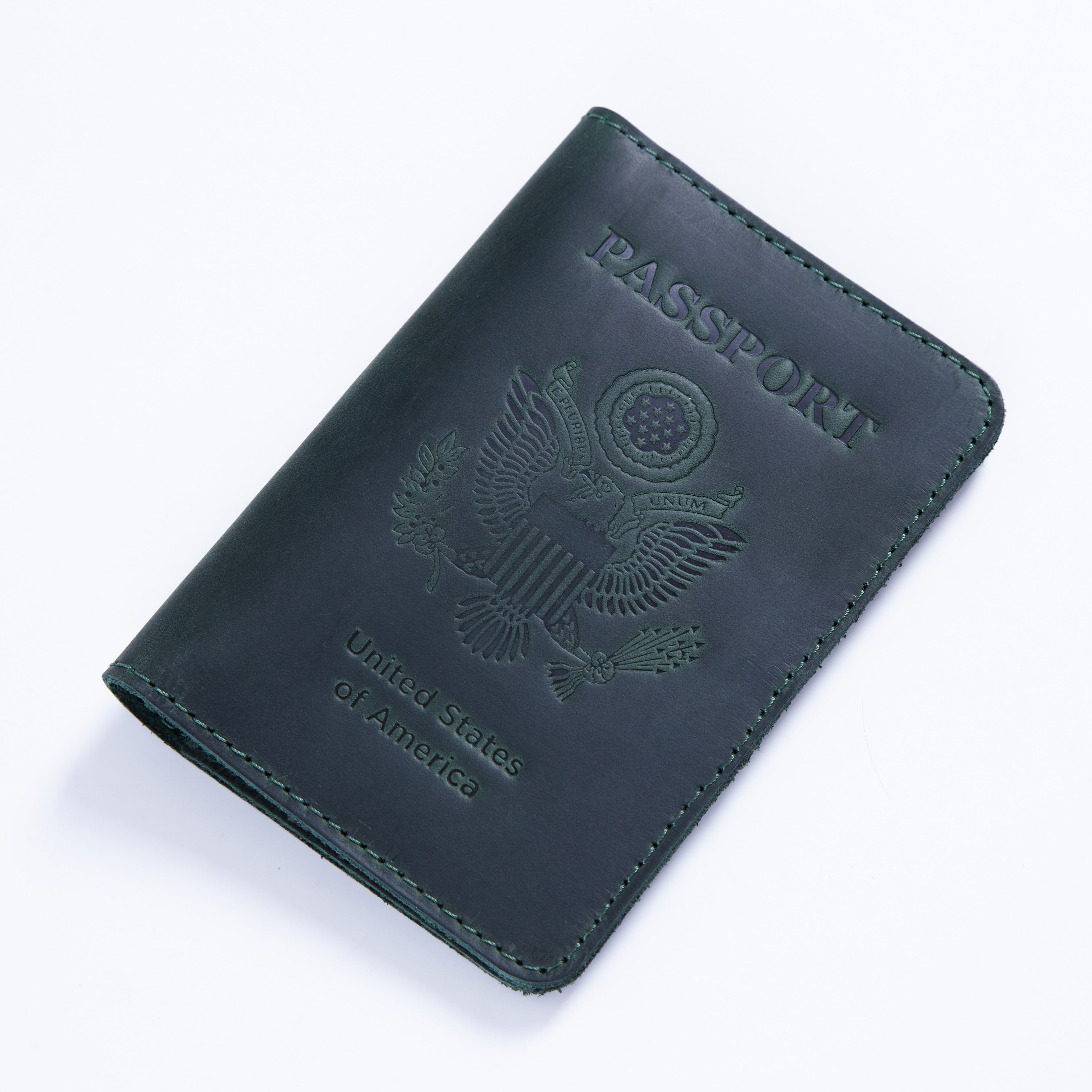 Passport cover with the national symbol of United States