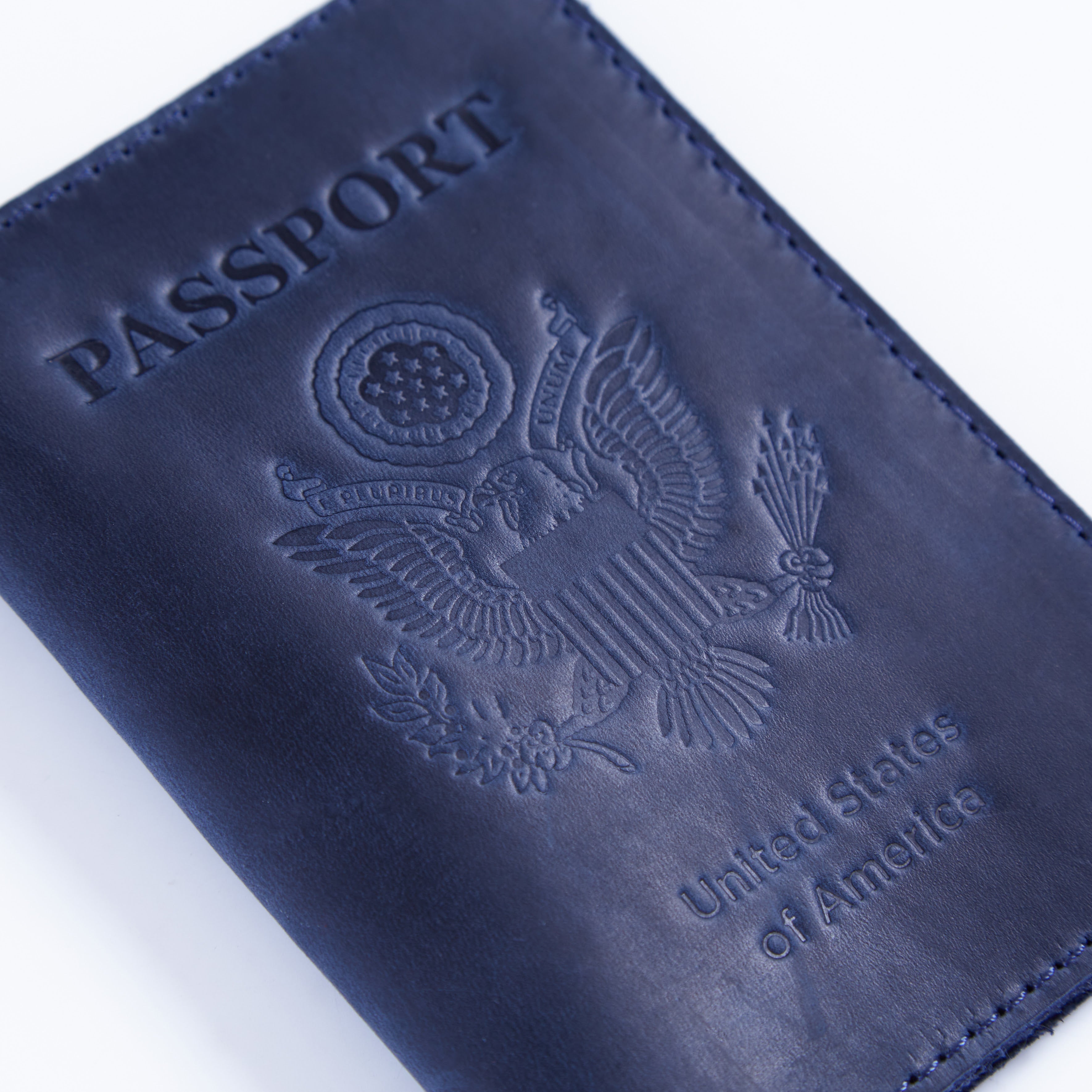 Passport cover with the national symbol of United States