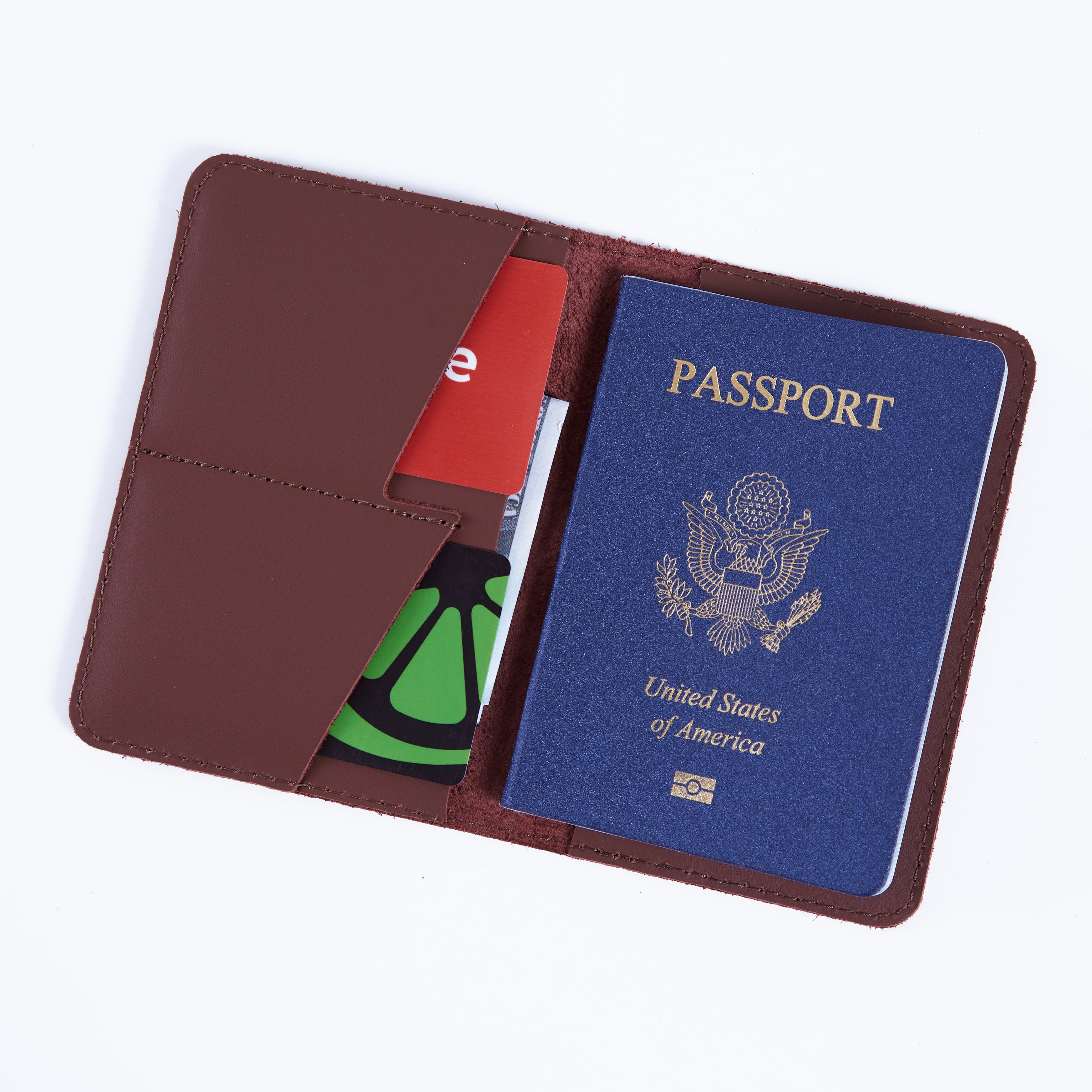 Passport cover with the national symbol of United States