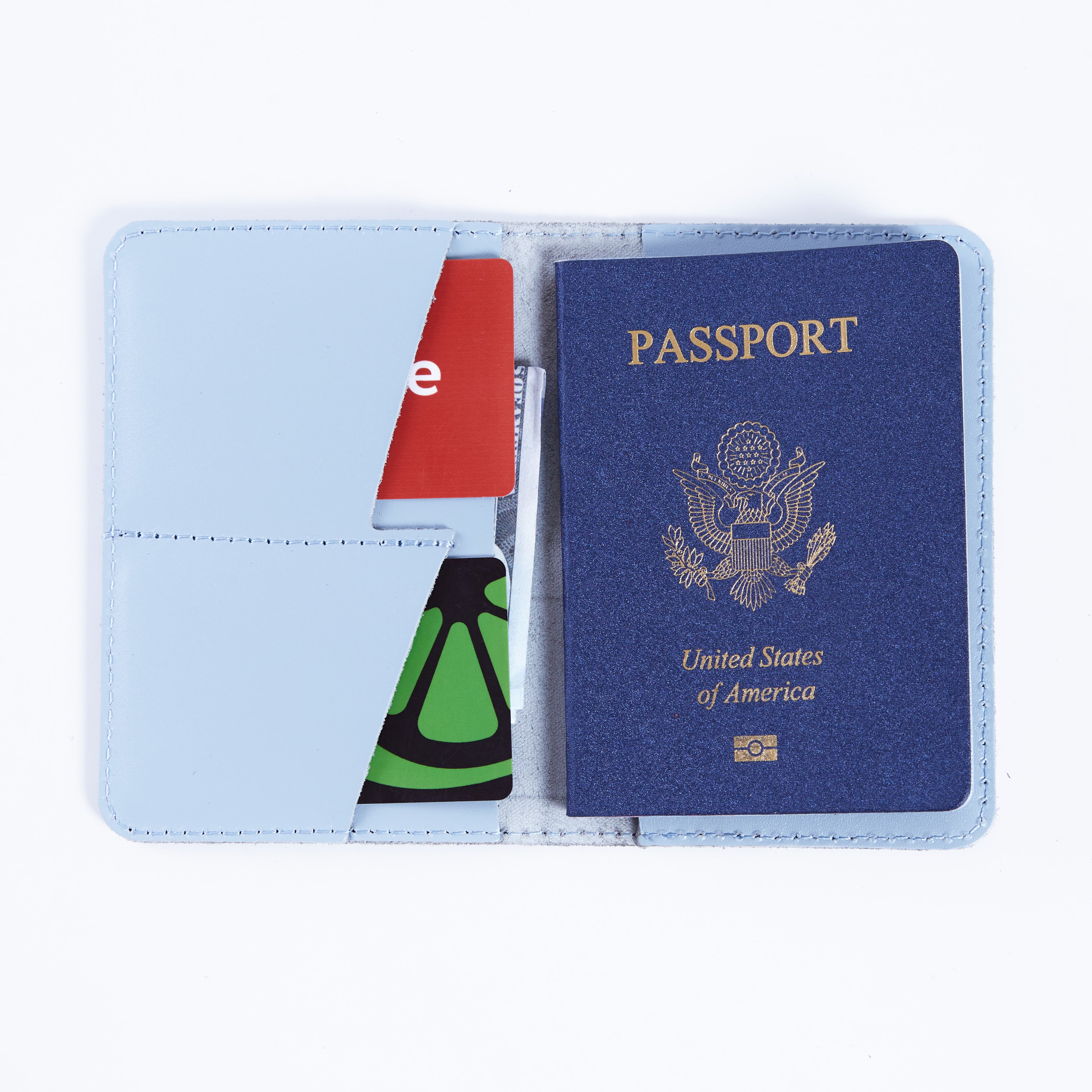 Passport cover with the national symbol of United States