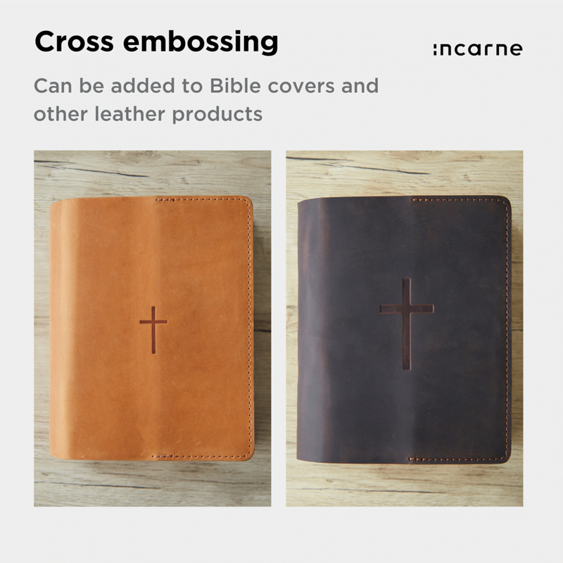 Cross embossing – INCARNE Leather