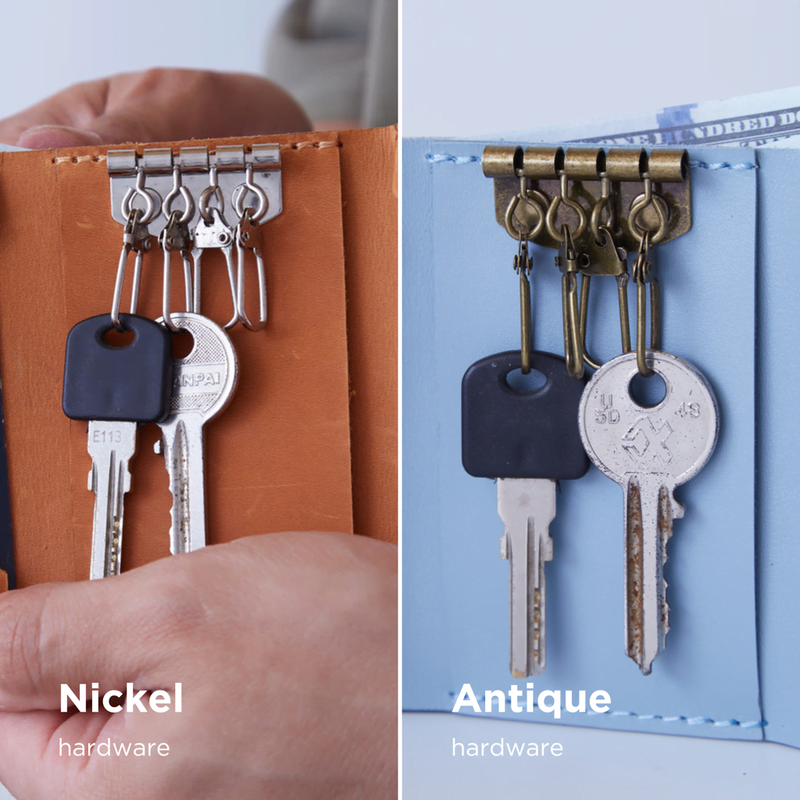 Key Plus Classic Leather Key Holder and Wallet