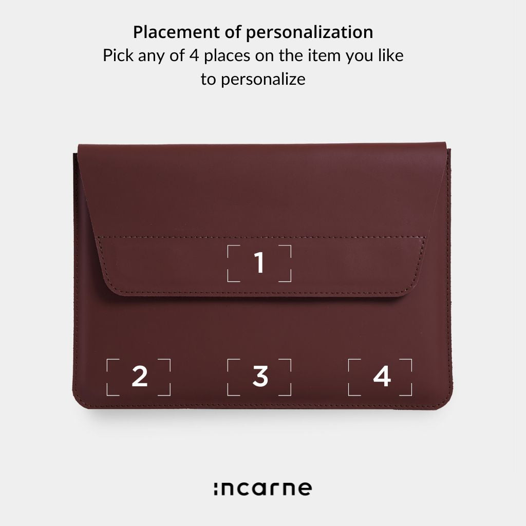 Line Laptop Sleeve, Brown