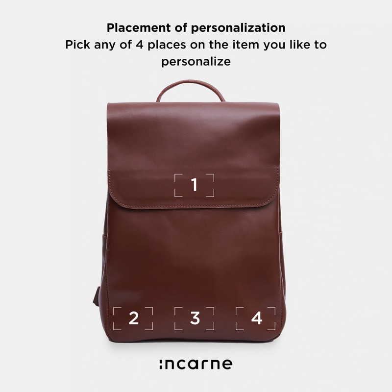Unia Laptop Backpack in classic leather