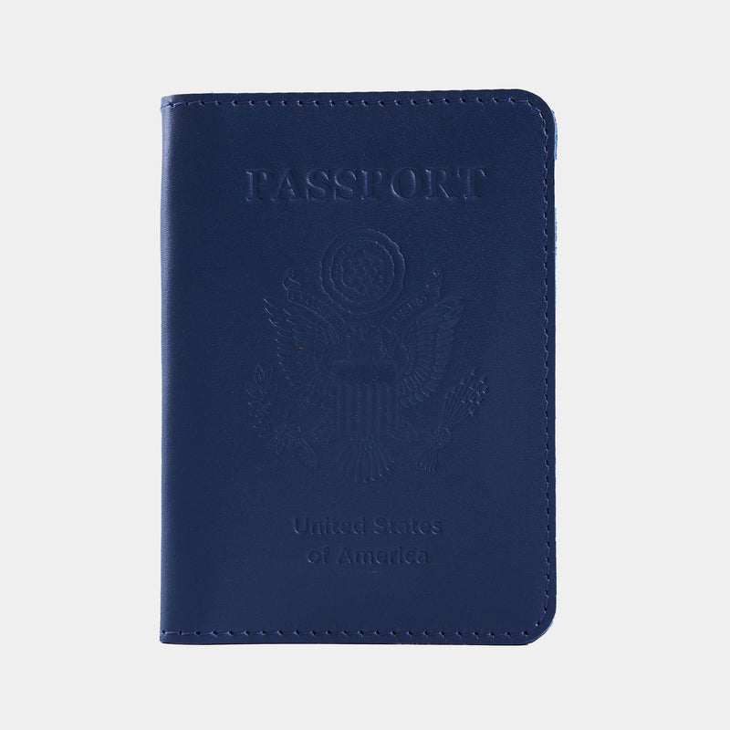 Passport Cover with the Great Seal of the United States Made from Classic Leather