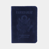 Passport Cover with the Great Seal of the United States Made from Vintage Leather