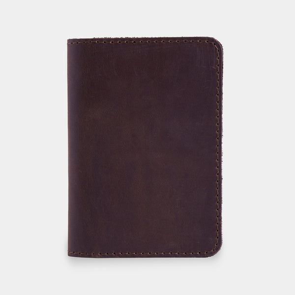 Passport Cover with Pockets Made from Vintage Leather