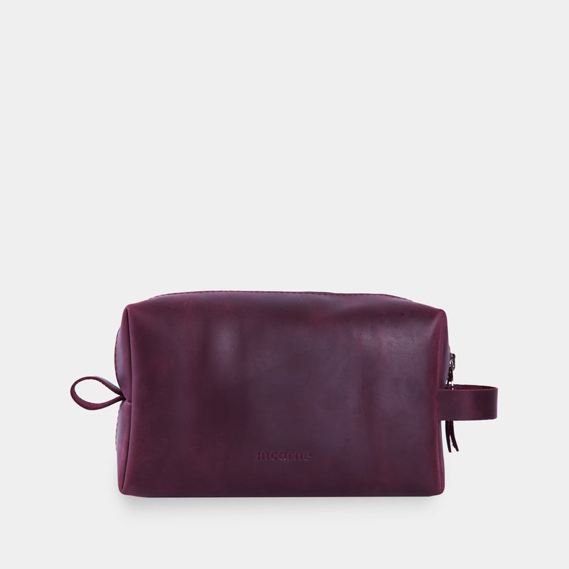 New Limit Leather Cosmetic Bag