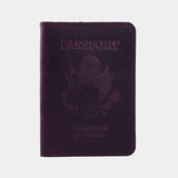 Passport Cover with the Great Seal of the United States Made from Vintage Leather