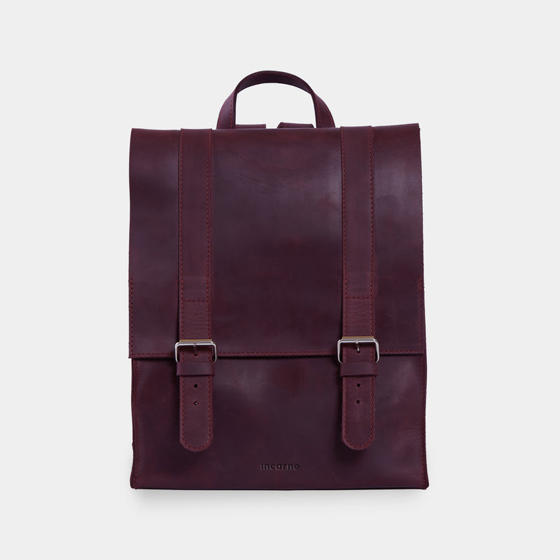 Gloria Leather Backpack with Laptop Pocket