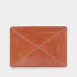 Leather tablet sleeve Mosaic unicolored