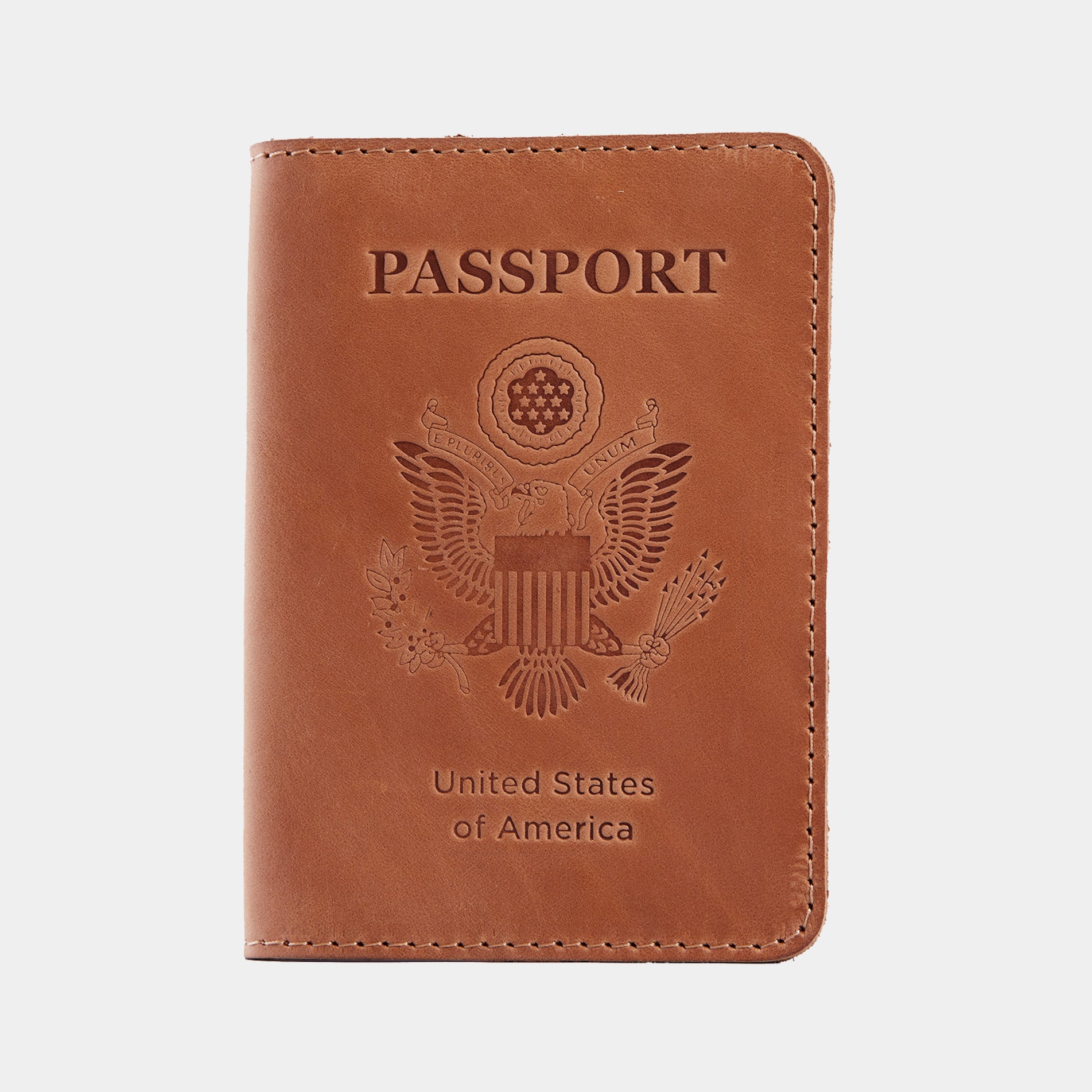 Passport cover with the national symbol of United States