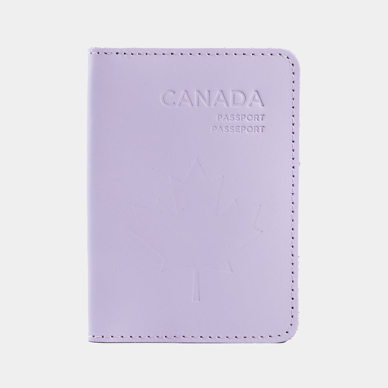 Passport Cover with the national symbol of Canada Made from Classic Leather