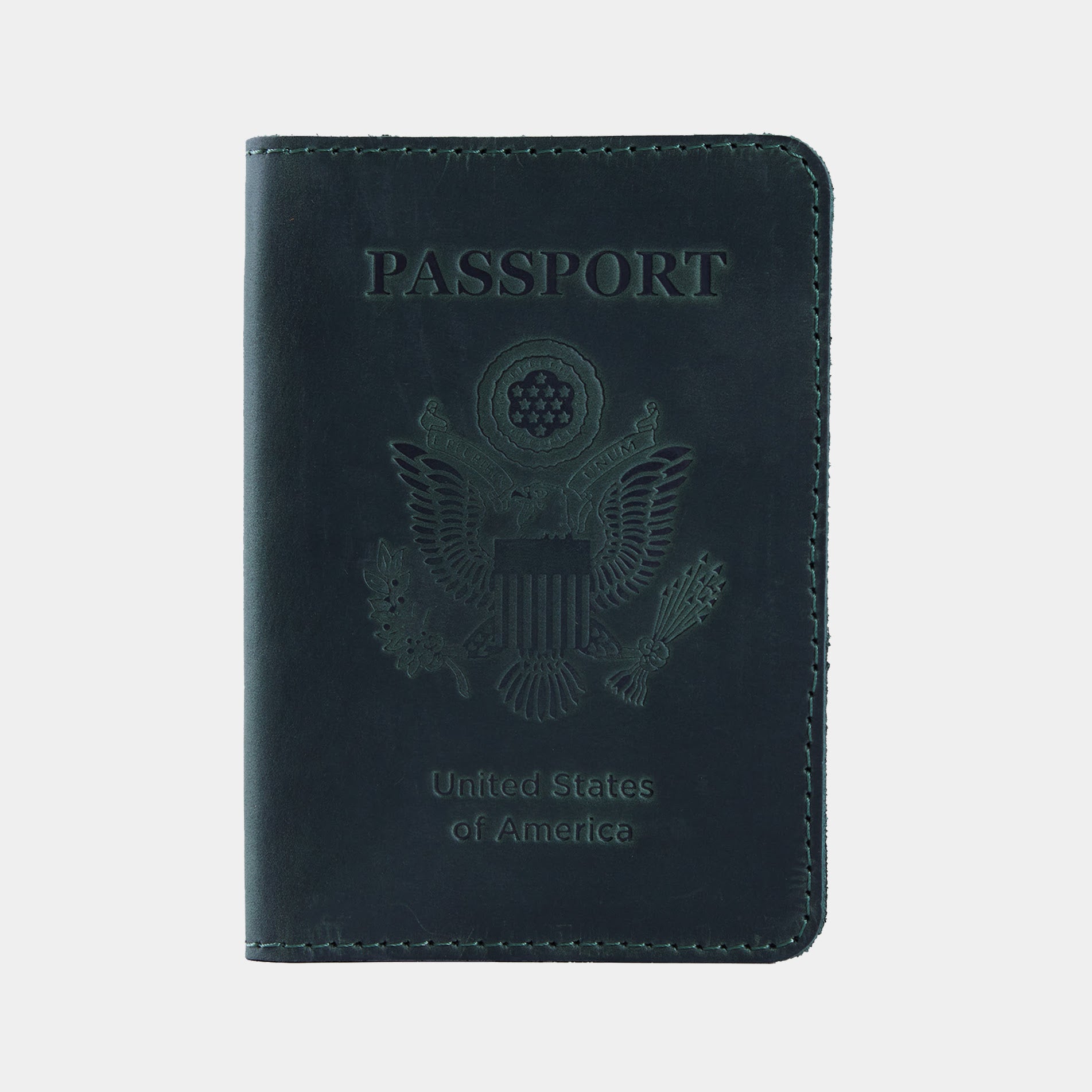 Passport cover with the national symbol of United States
