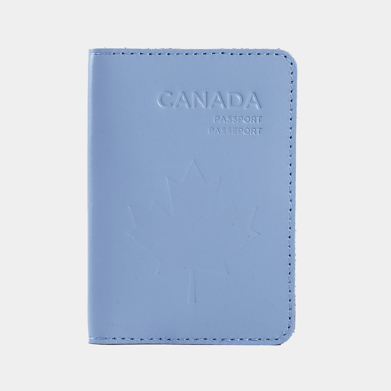 Passport Cover with the national symbol of Canada Made from Classic Leather