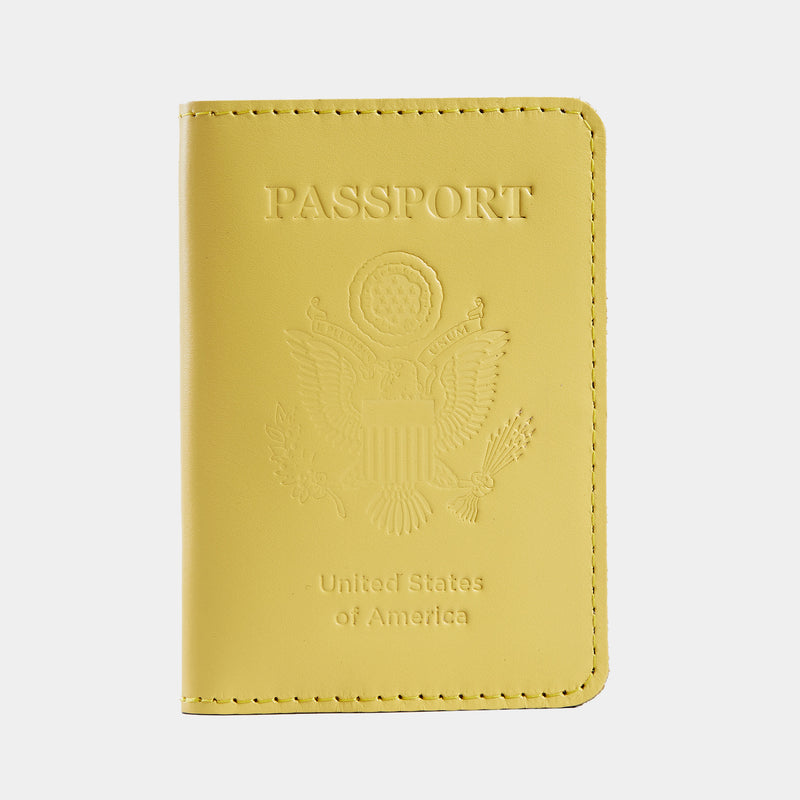 Étui pour passeport London avec poches en cuir vintage