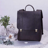 Lock Leather Backpack