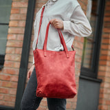 Minimalistic Leather Women's 2in1 Bag
