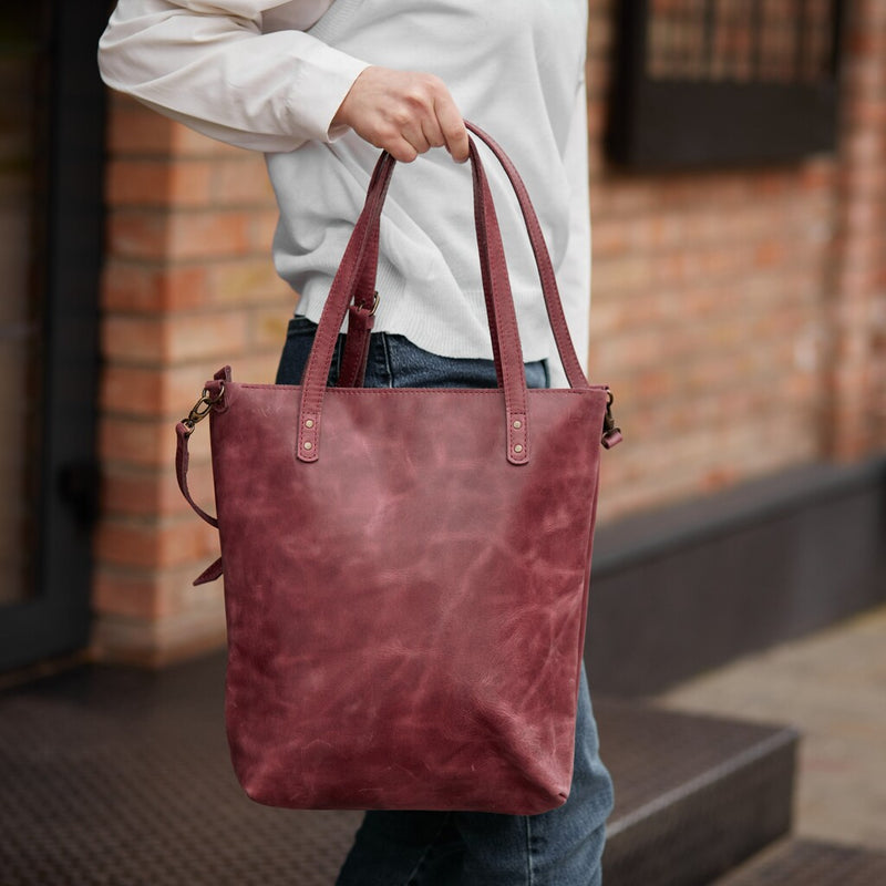 Minimalistic Leather Women's 2in1 Bag