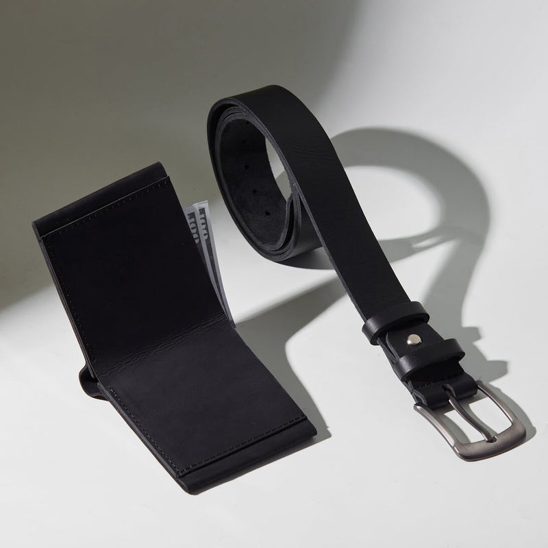 Gift set: Fold wallet + New Parallel belt