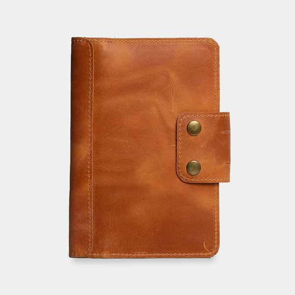 Leather portfolio-organizer for a notebook