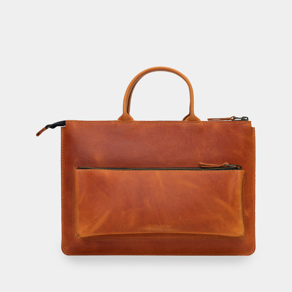 Stem Leather Laptop Sleeve with Handles